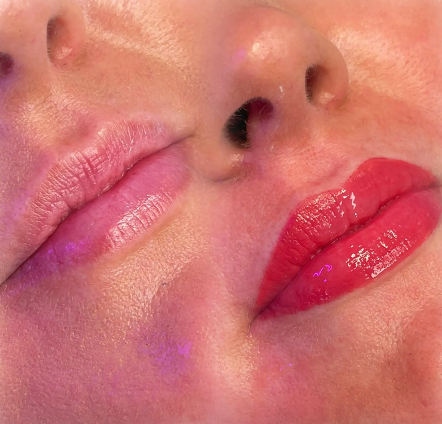 lip liner tattoo